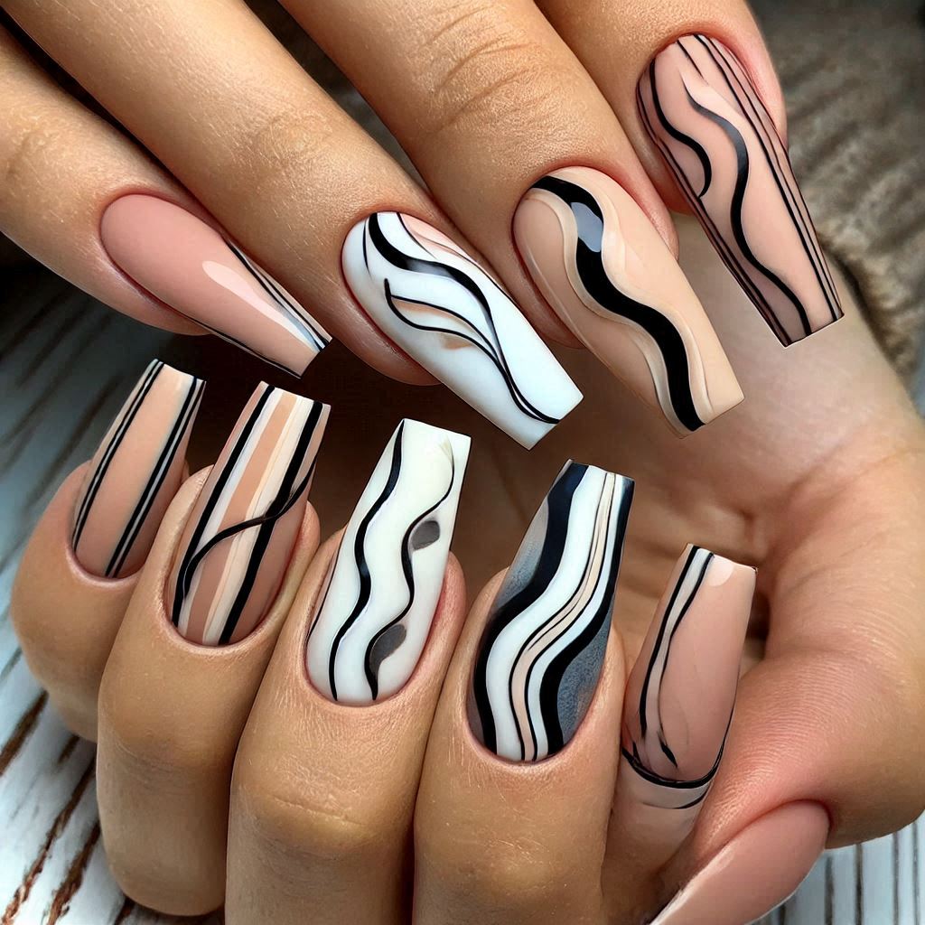 Abstract French Tips