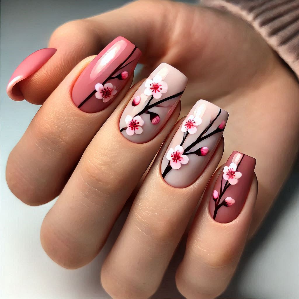 Cherry Blossom with Negative Space