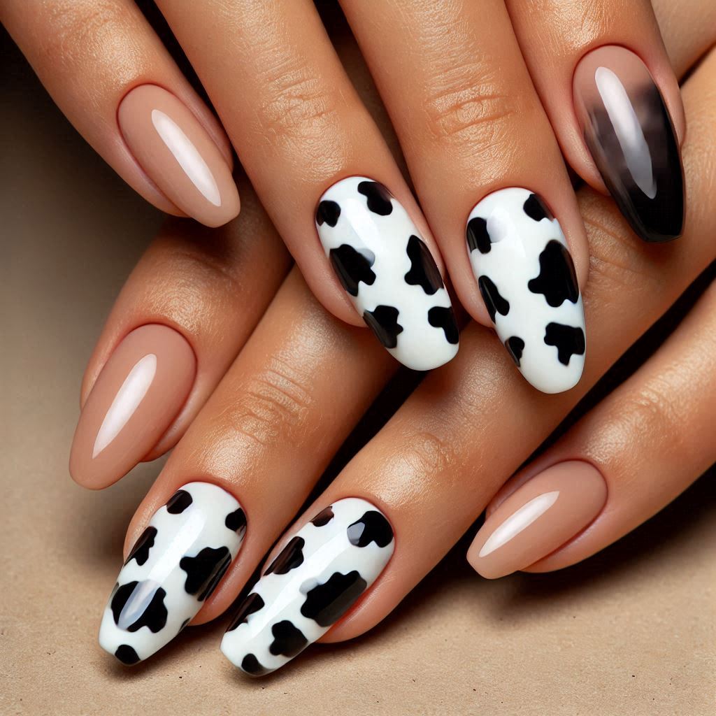 Classic Black and White Cow Print