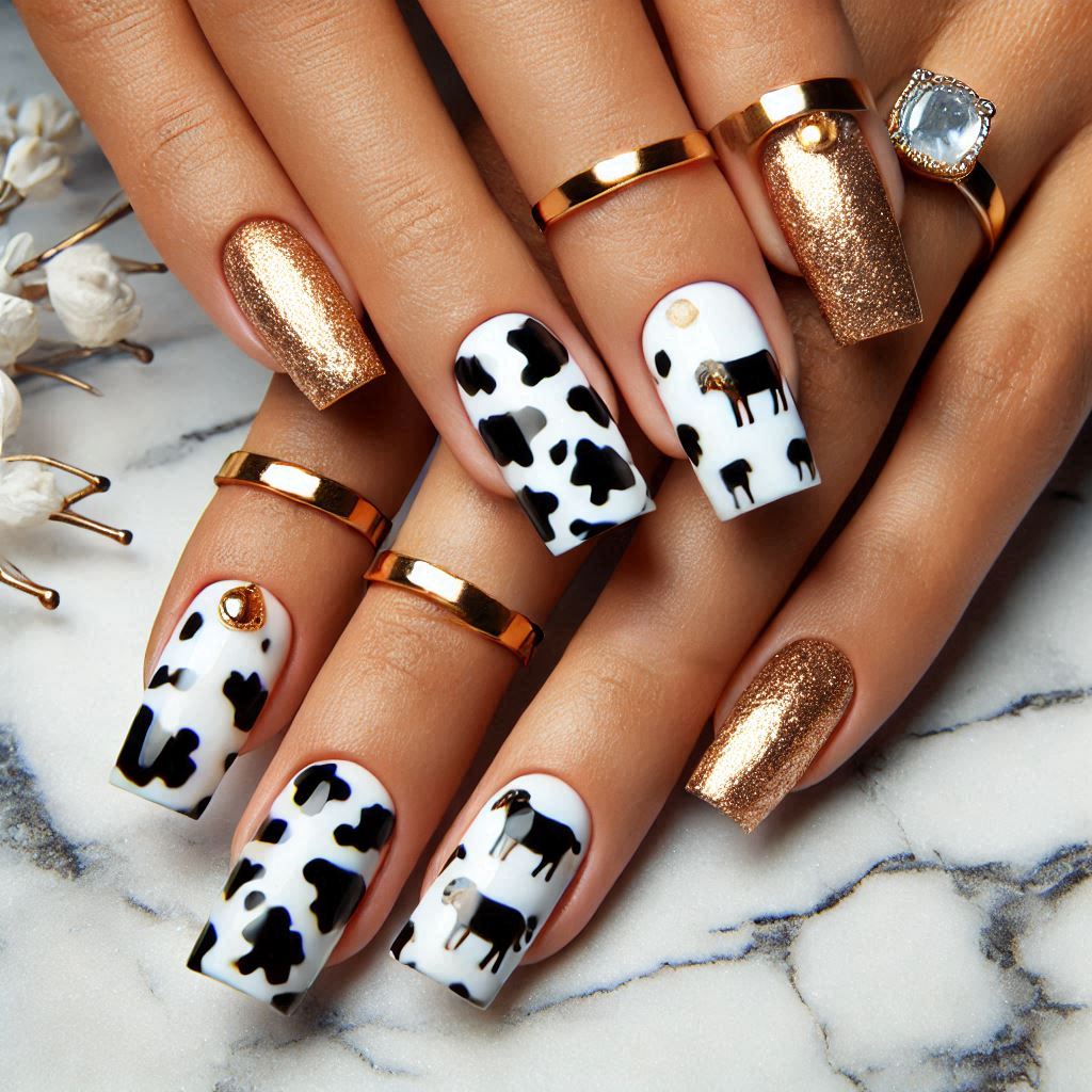 Minimalist Cow Print