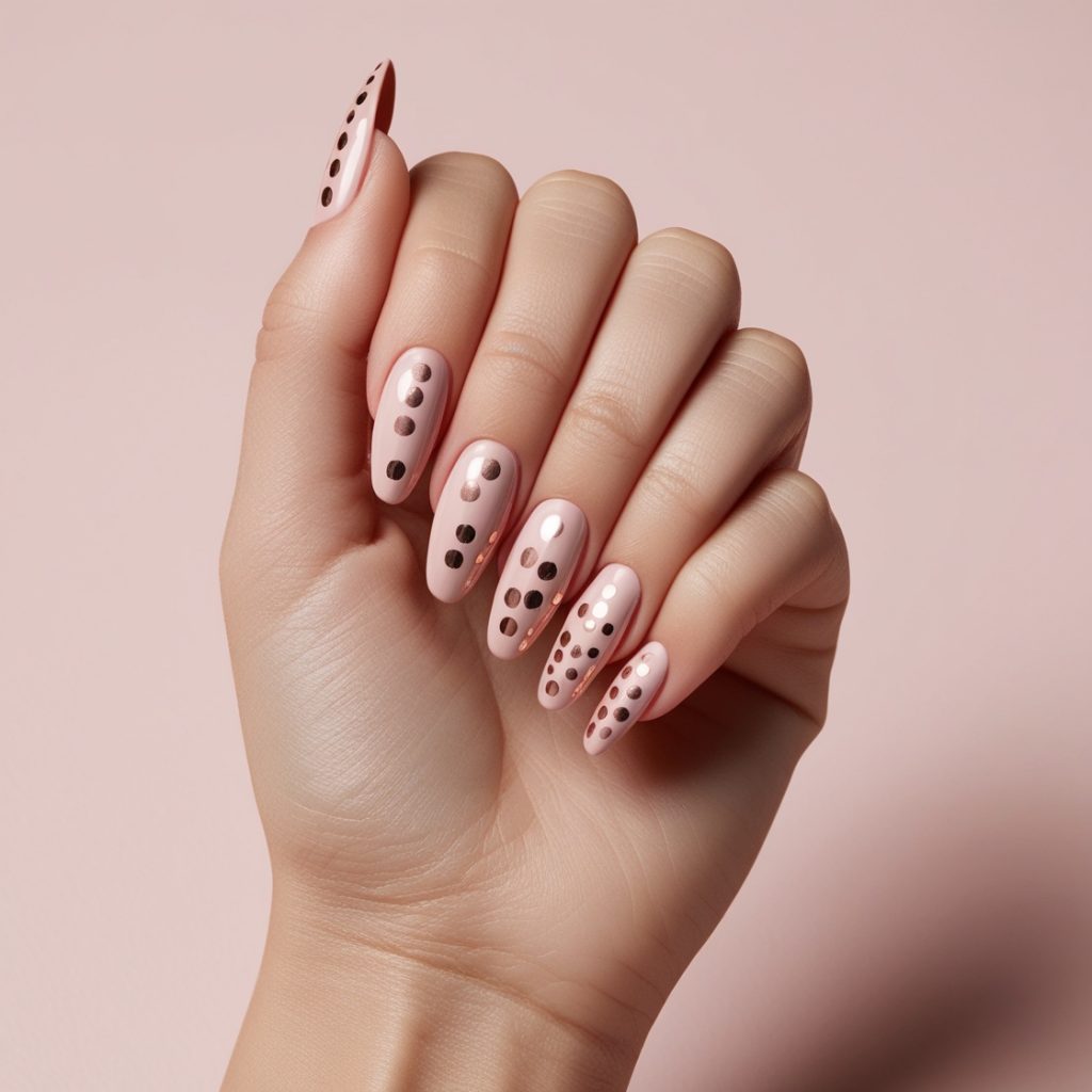 Dotted Rose Gold Designs