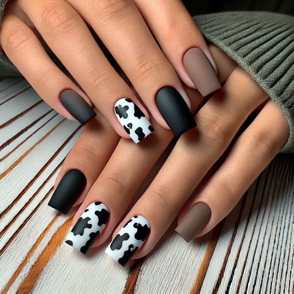 Matte Cow Print