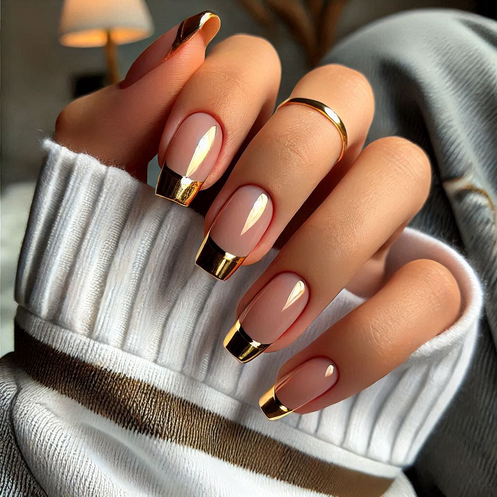 Metallic French Tips