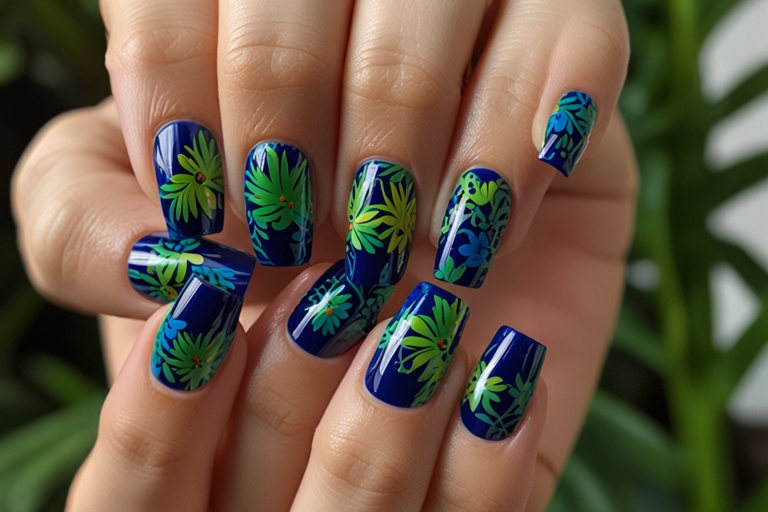 Tropical Blue Flowers