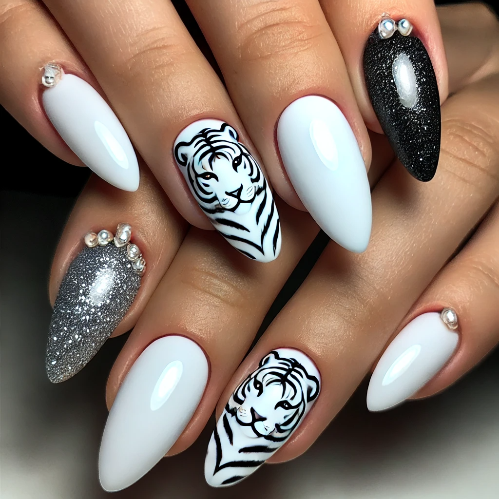White Tiger Nails