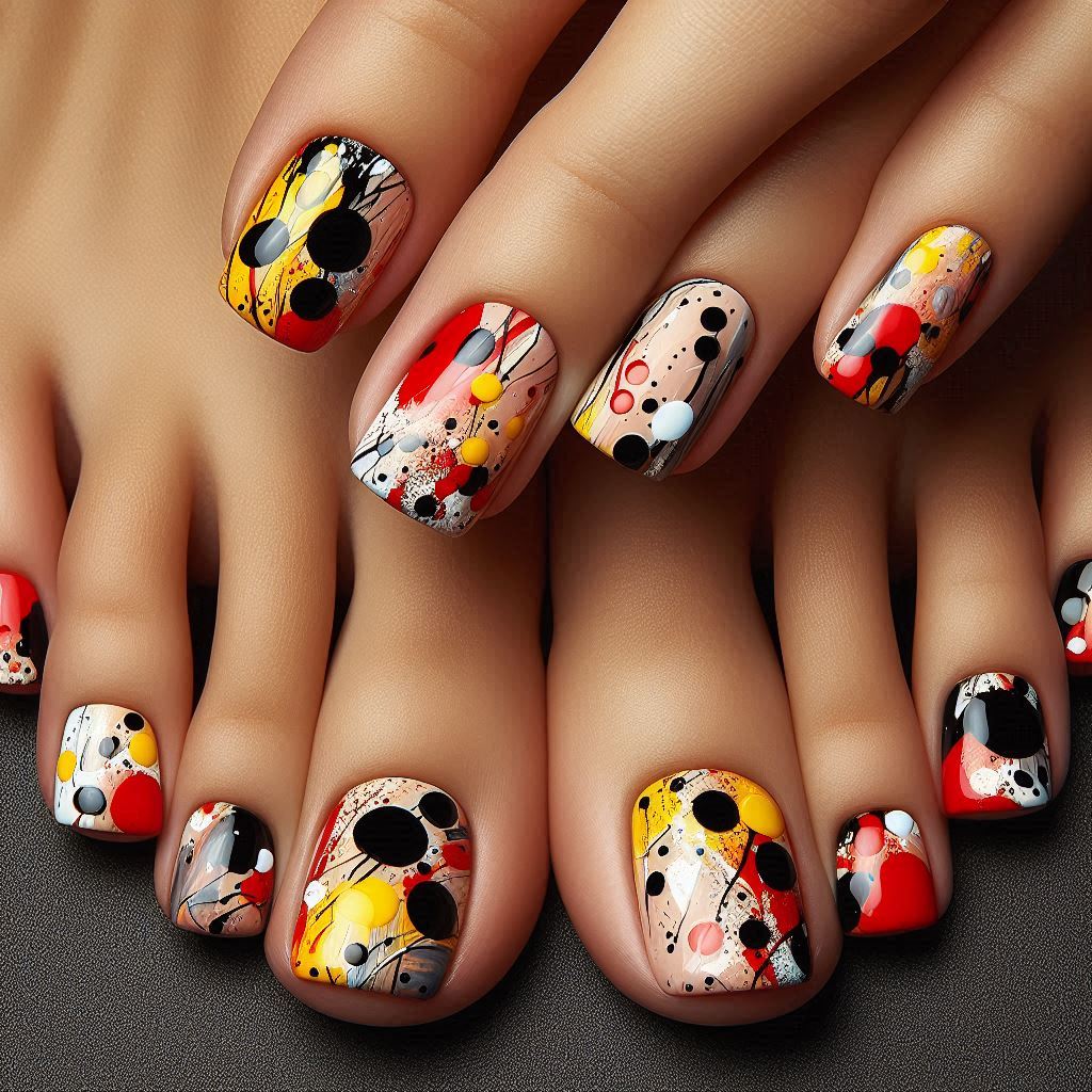 Abstract Art Toes