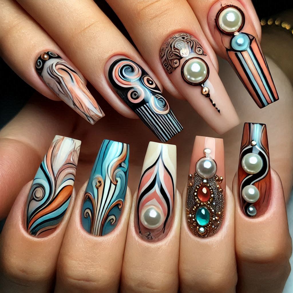 Abstract Nail Designs