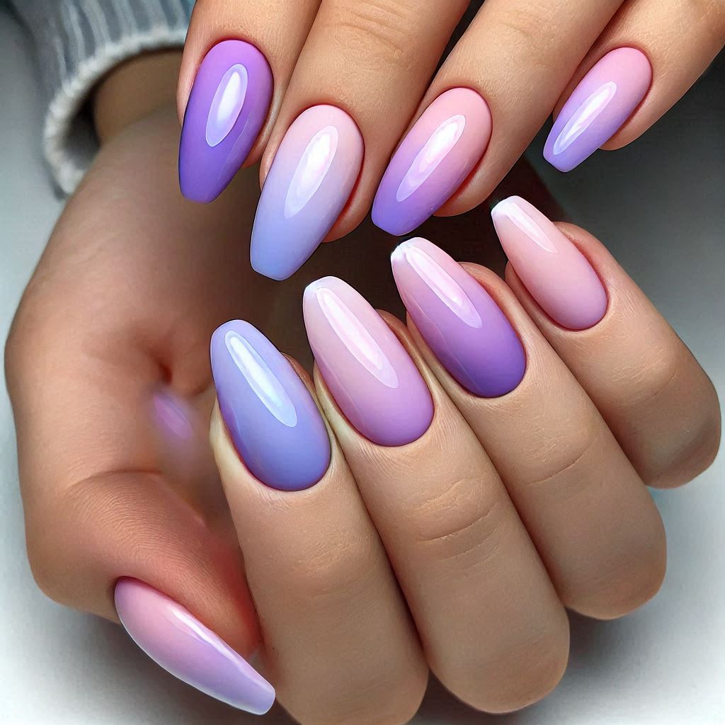 Aura Gradient Nails