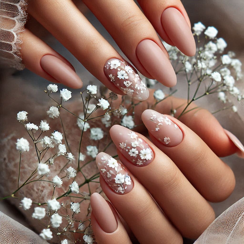 Baby’s Breath Whisper Nails