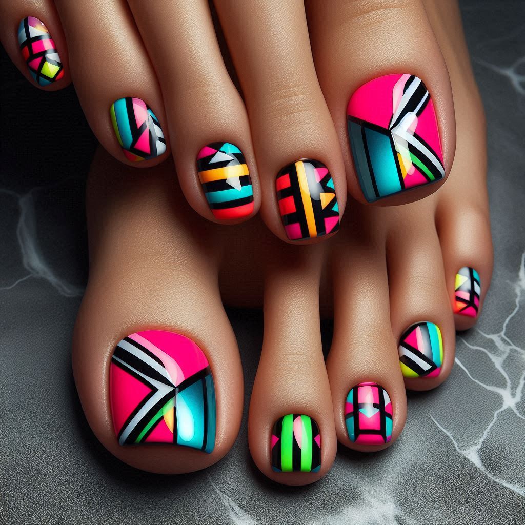 Bold Geometric Toes