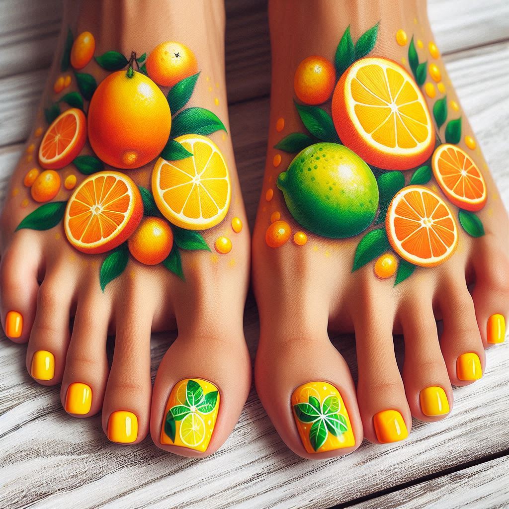 Citrus Burst Toes