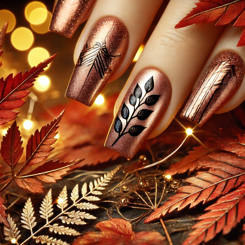 Copper Leaves Glow