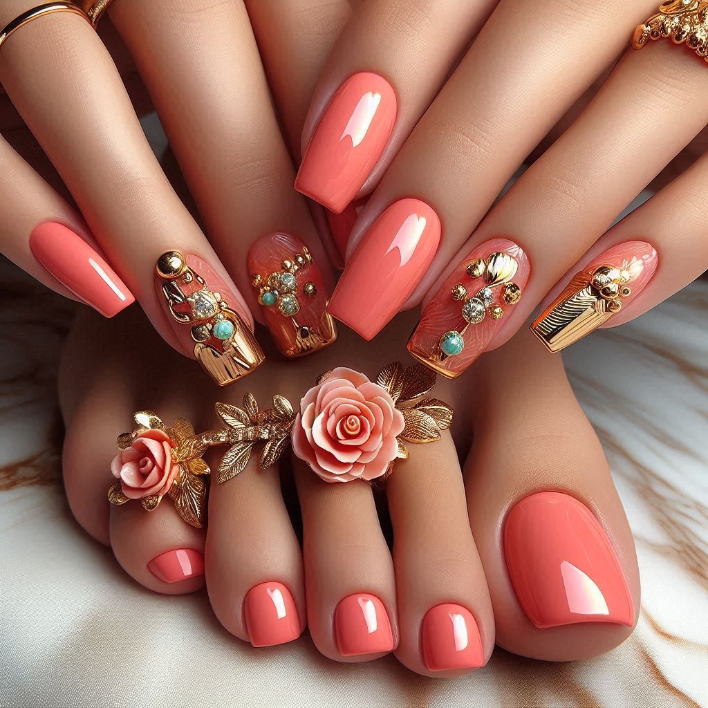 Coral Pedicure