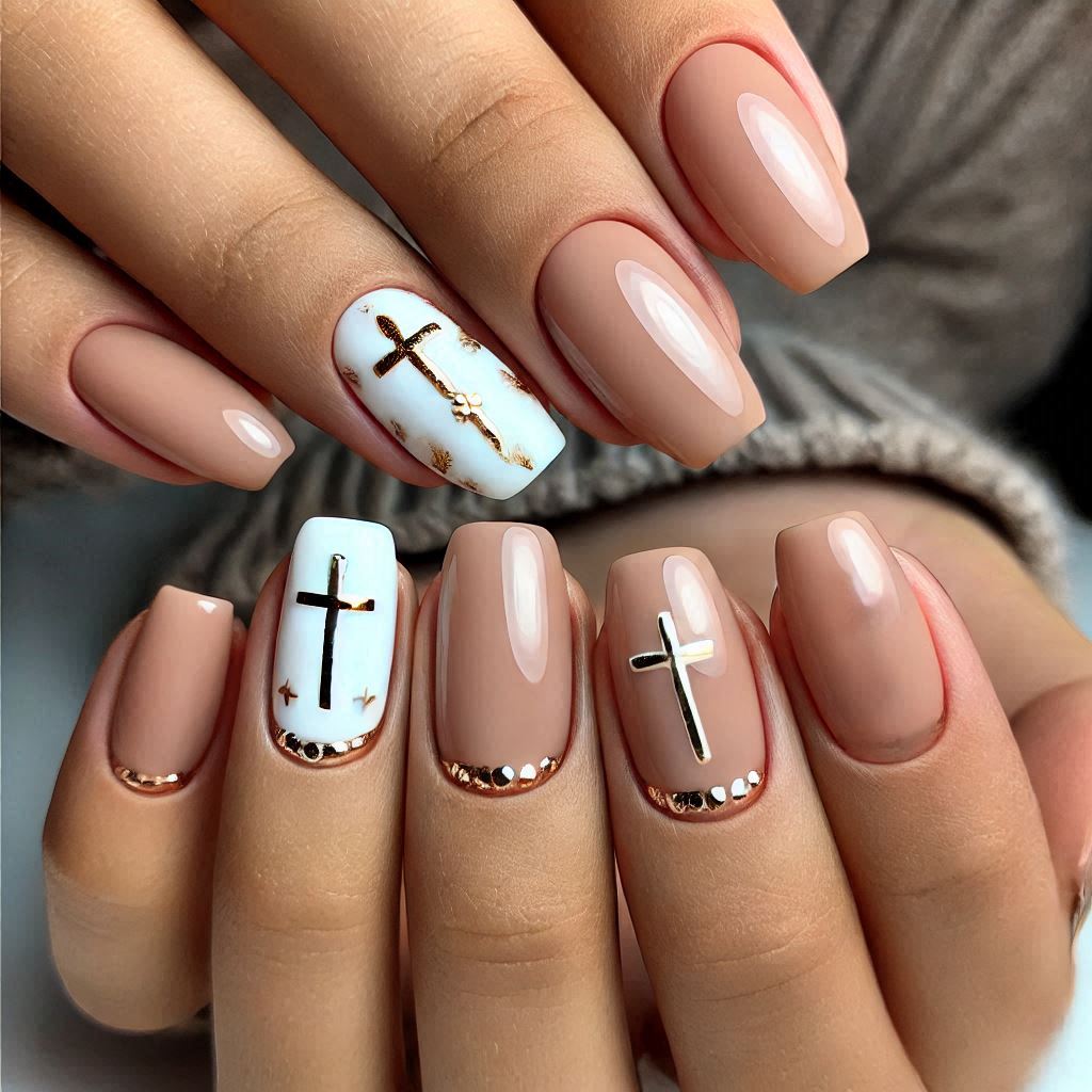 Cross Nail Art