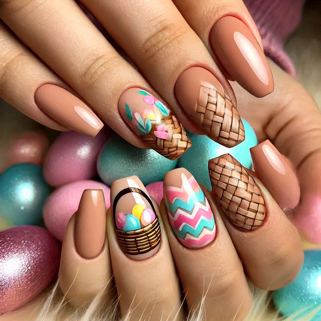 Easter Basket Weave Nails