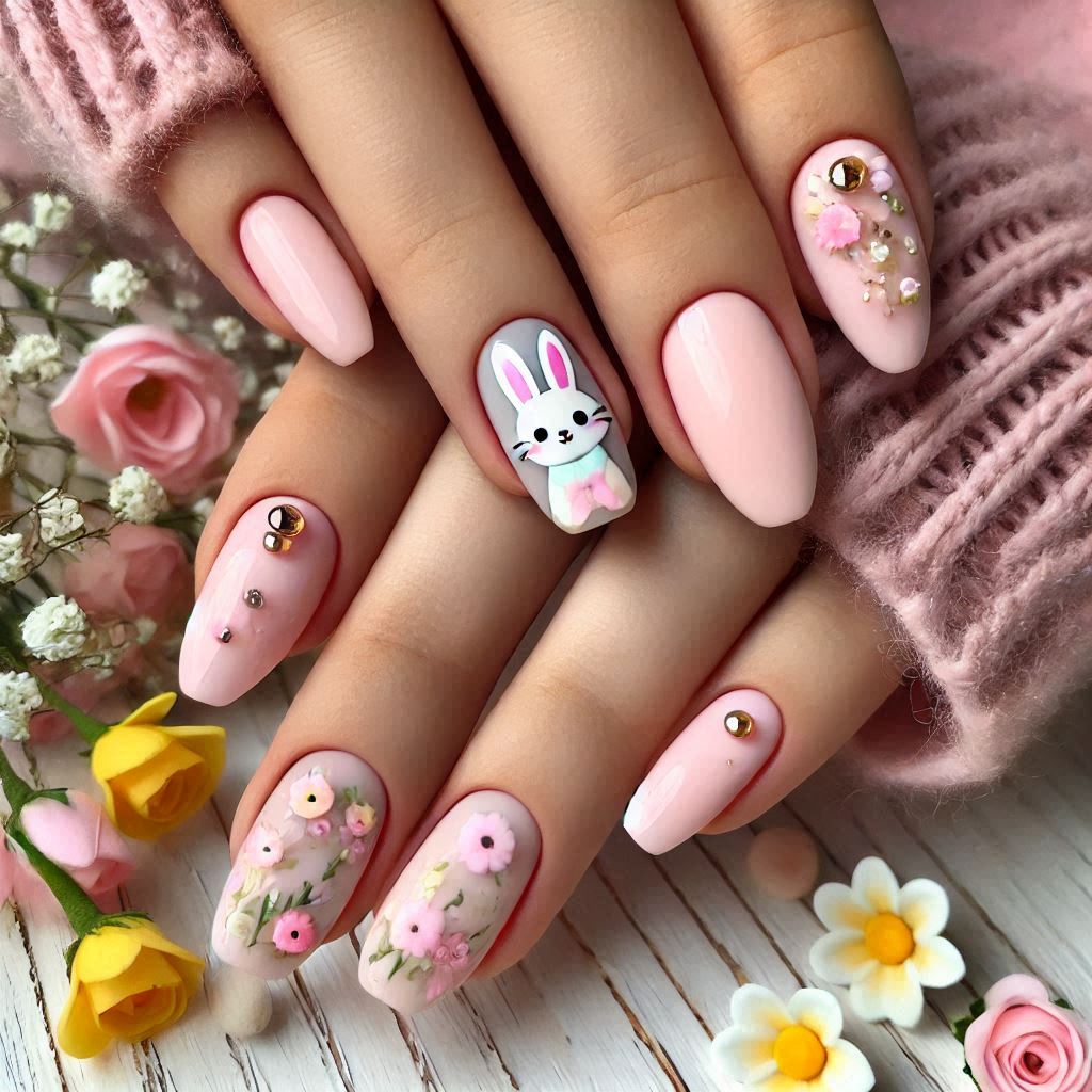 Floral Bunny Design