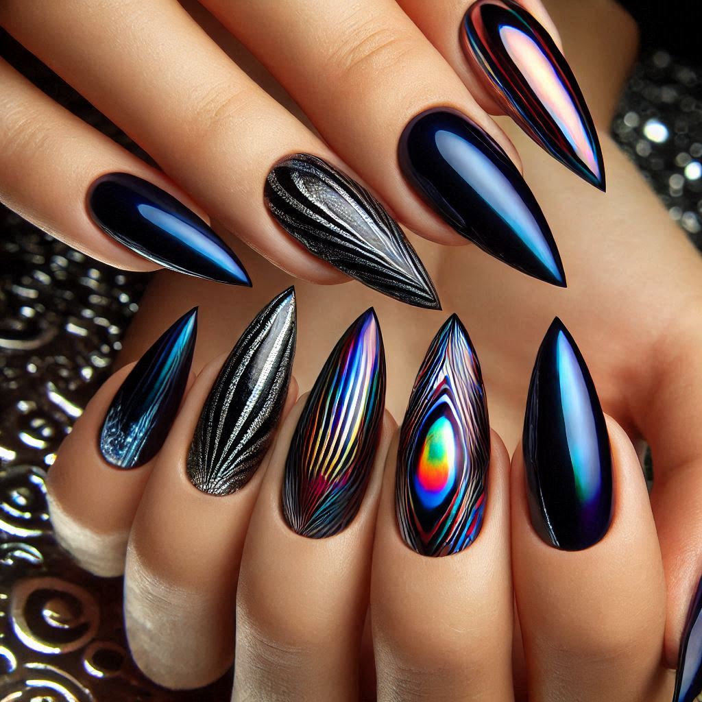 Magnetic Chrome Nails