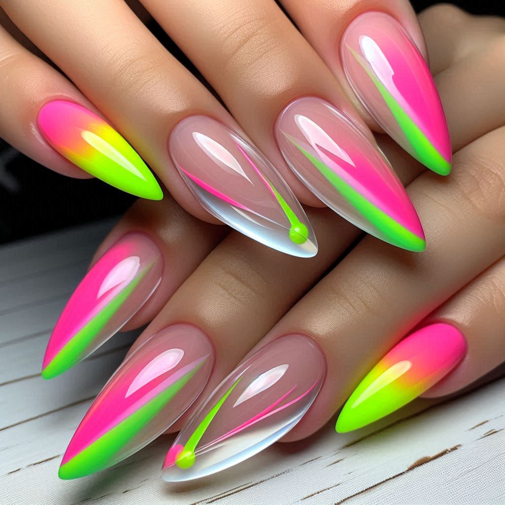 Neon French Tips