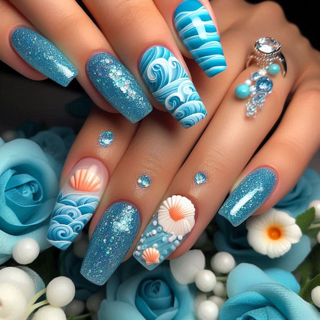 Ocean Blue Waves