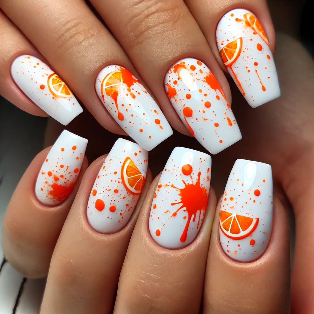 Orange Citrus Splatter