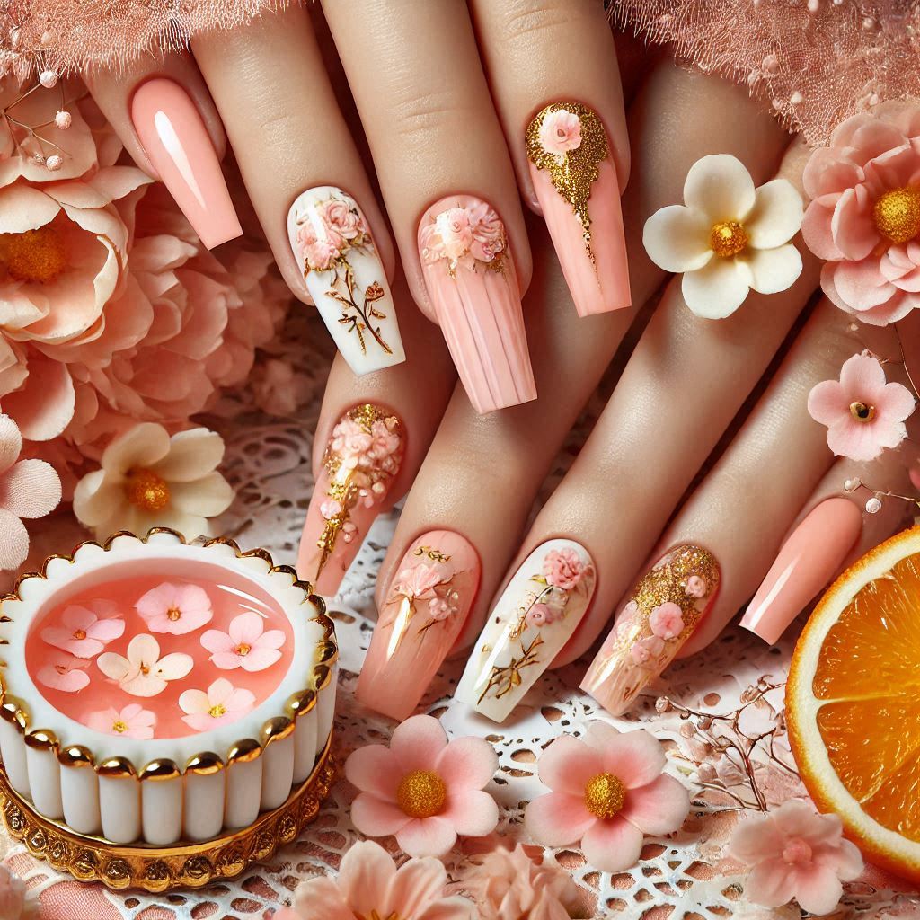 Pastel Peach Melba