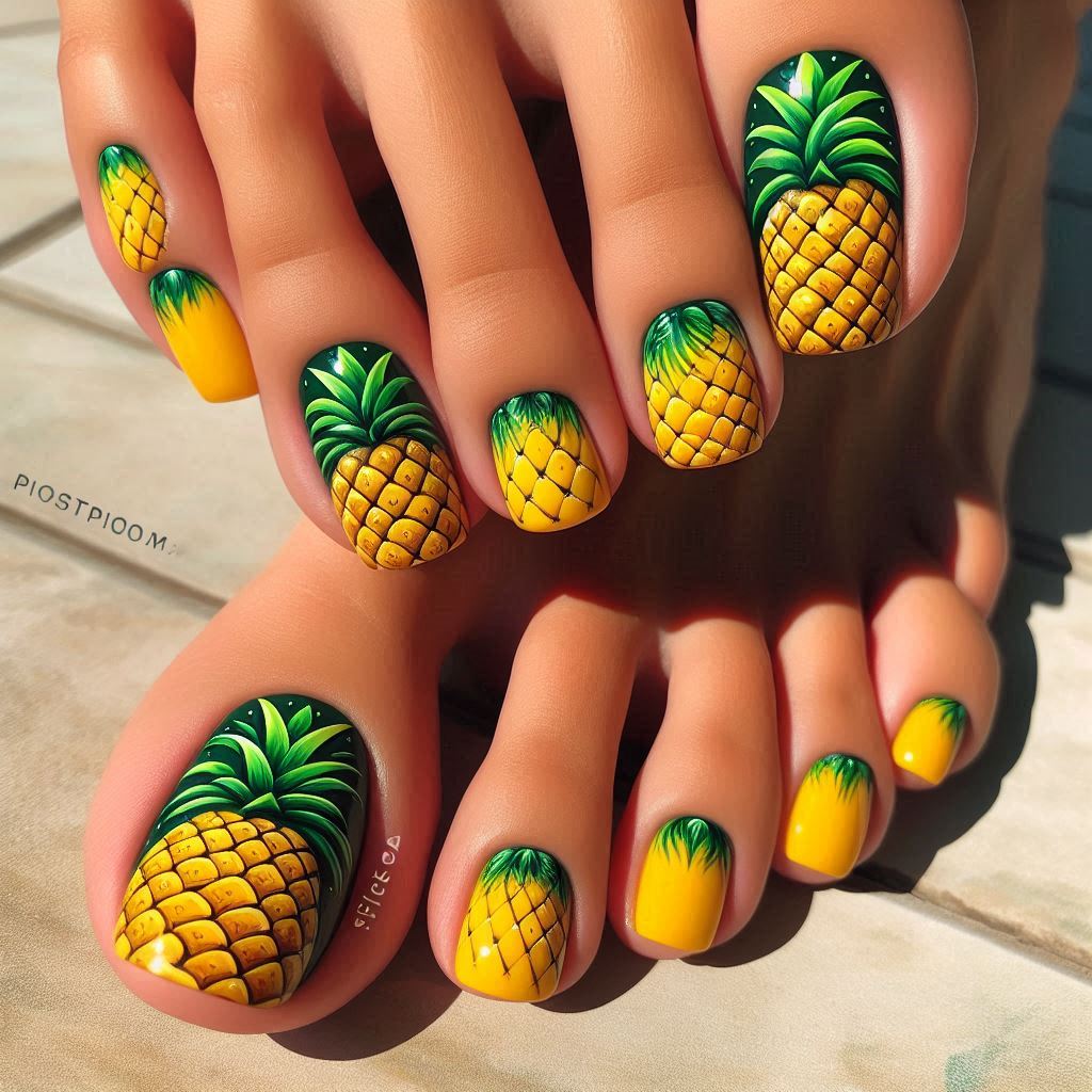 Pineapple Paradise Toes