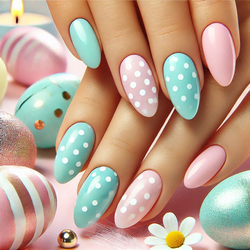 Polka Dot Easter Eggs