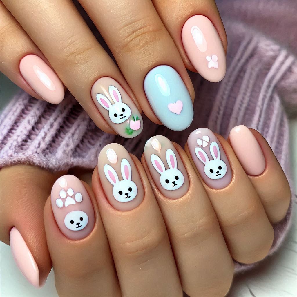Soft Bunny Paw Prints