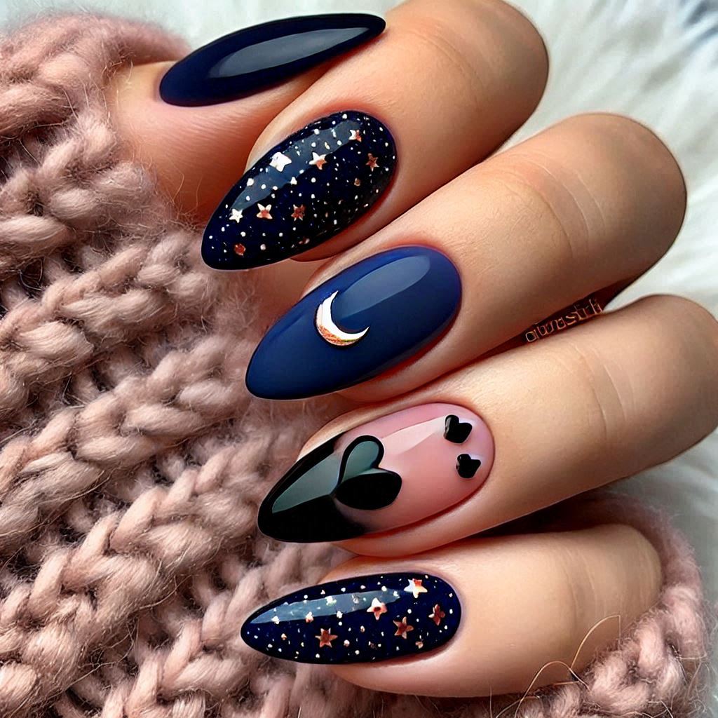 Starry Night Half Hearts