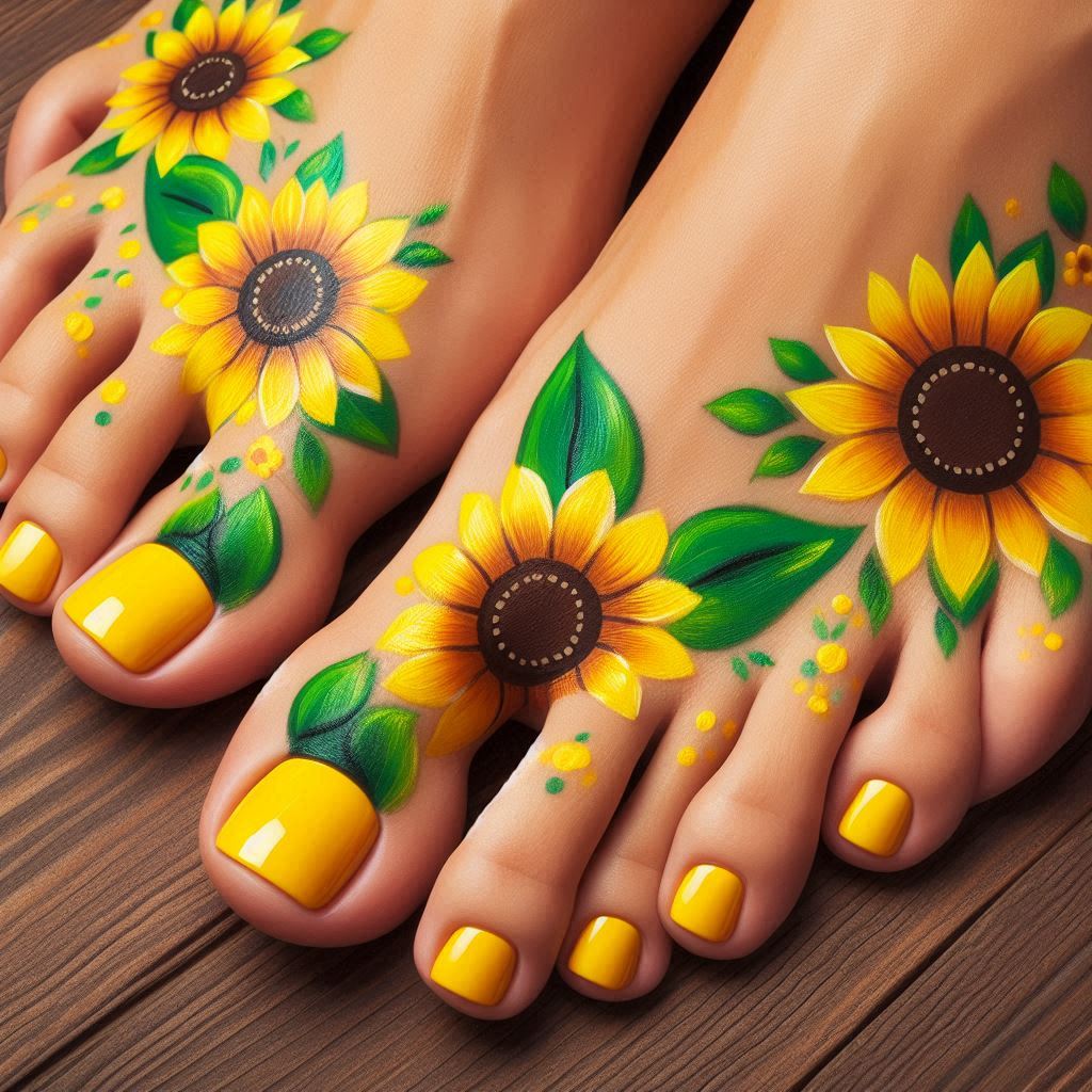 Sunflower Power Toes
