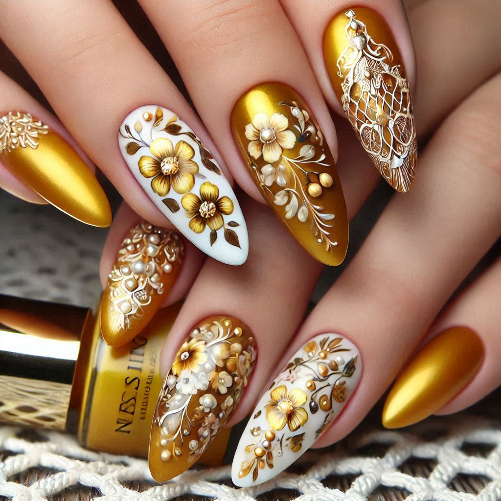 Yellow Marble Elegance